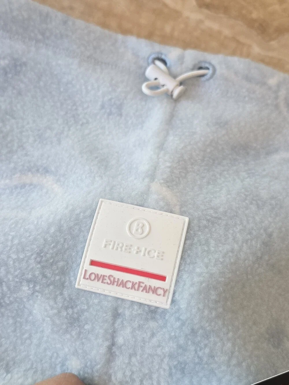 Bogner Loveshackfancy Arian3 Fleece Gaiter Neck warmer Loveshackfancy Scarf Blue
